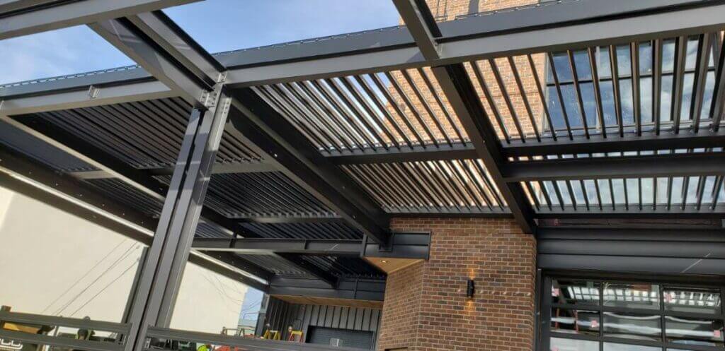 Louvered Roof - Commercial Patio Cover - Suncoast Enclosures