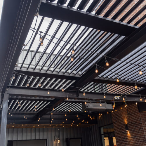 Louvered Roof Commercial Restaurant