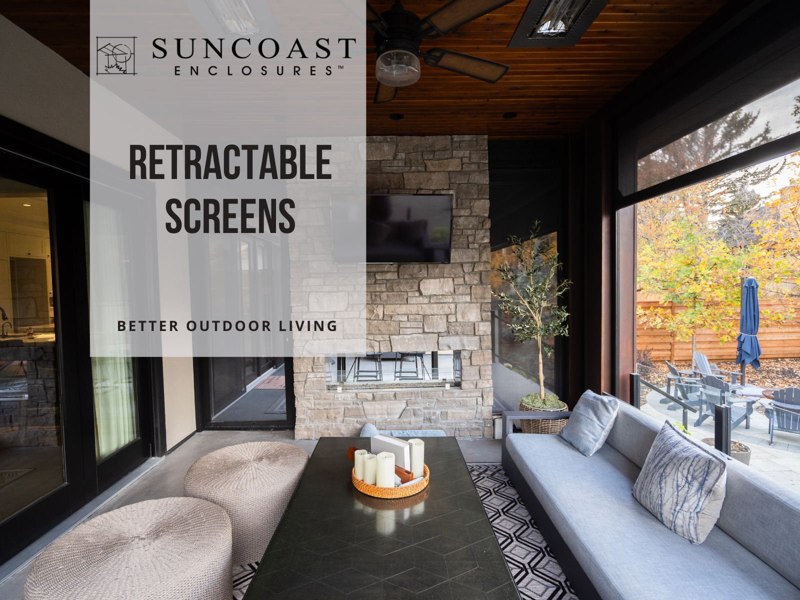 Retractable Screens Residential Patio Cover