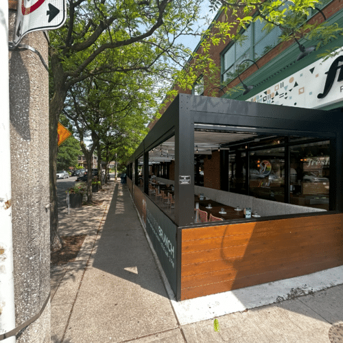 Danforth Fresh Spring View Opened Retractable Screens