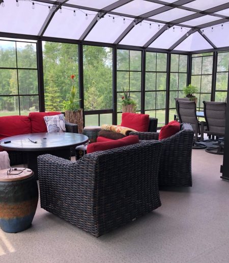 Sunroom Enclosure - Polycarbonate roof - Suncoast Enclosures