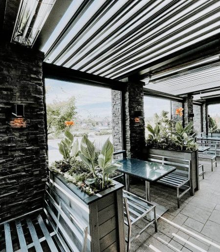 Commercial Louvered Roof - Restaurant - Suncoast Enclosures